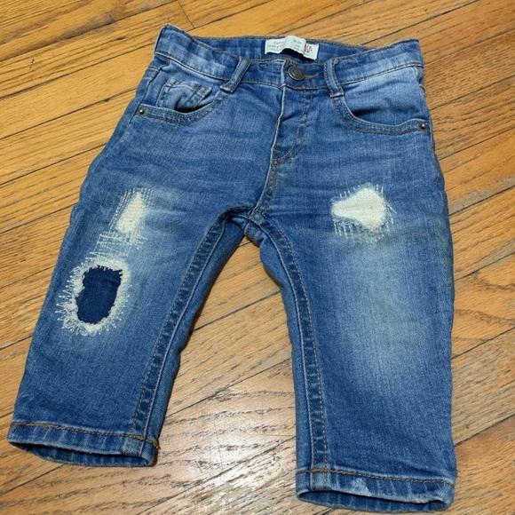 Zara Baby Boy Collection Ripped Jeans - Picture 1 of 6